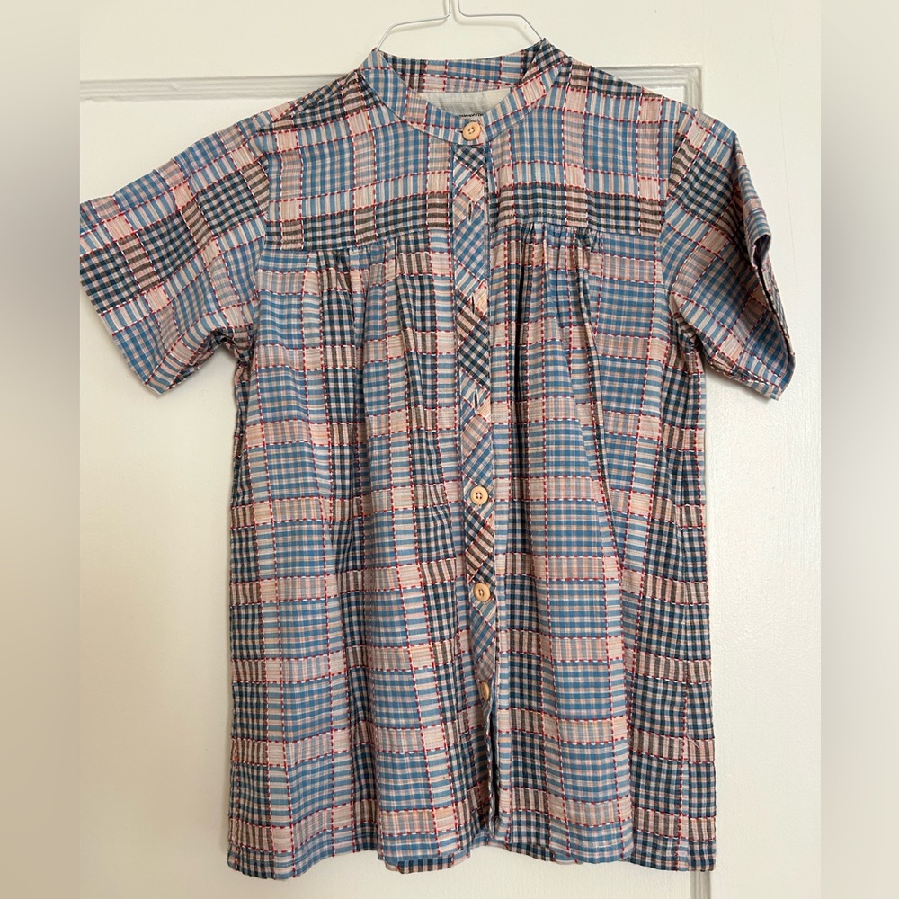 ACE & JIG plaid short sleeve shirt. Size XS. NWOT.